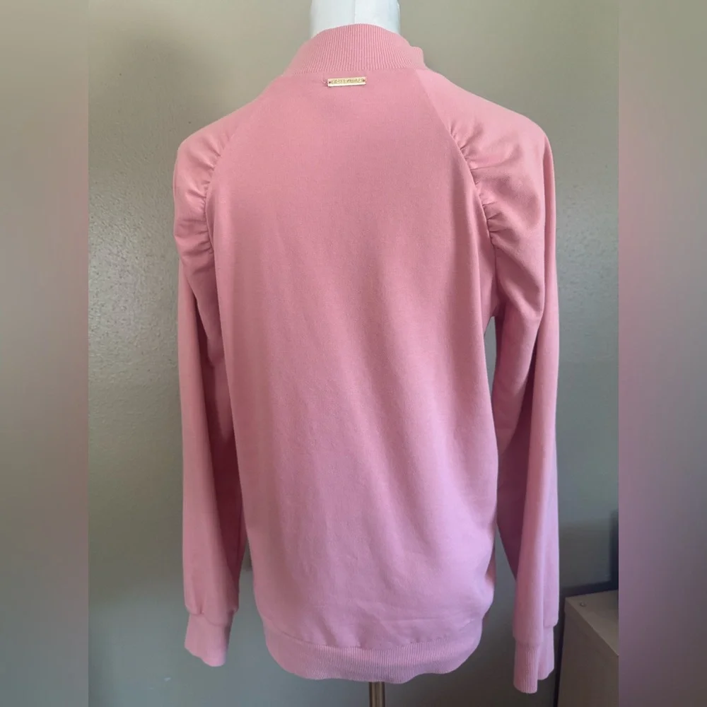 Michael Kors Pink Women's Long Sleeve Mock Turtleneck Top Medium
